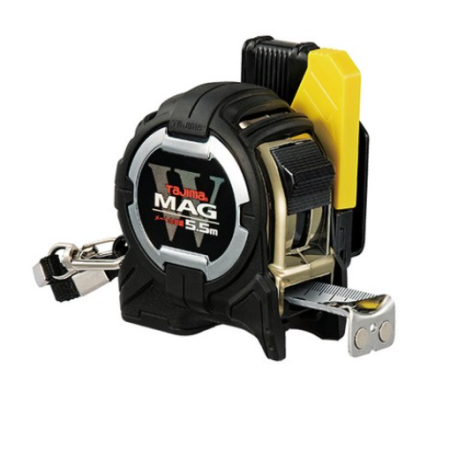 Tajima G3 Gold Double Tape Measure CWM3S2555 Magnetic Tape Measure Double Sided Safety 5.5m Caristul