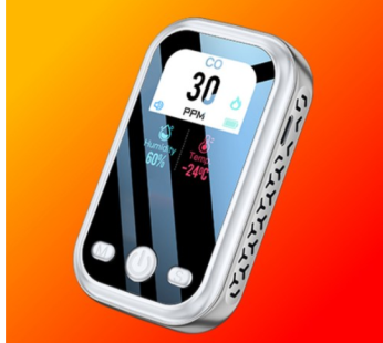 Manemont Carbon Monoxide Alarm Type C Rechargeable Camping CO Gas Poisoning Leak Detector Recommended, Mixed Colors, 1 Piece