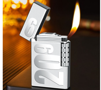 Eco Lucky 2099 Fashion Lighter Retro Style, 2099-Silver, 1pc