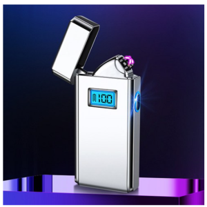 Tooliva Plasma LED Advanced Electric Gift Rechargeable Mini Lighter, Silver, 1 Piece