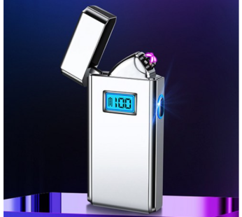 Tooliva Plasma LED Advanced Electric Gift Rechargeable Mini Lighter, Silver, 1 Piece