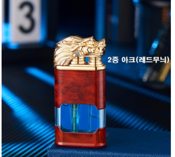 Premium Windproof Transparent Tank Lighter Couple Unisex Birthday Gift Personal Double Arc Lighter Case