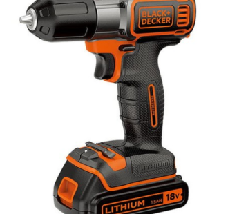 [KC Certified] Black & Decker 18V Lithium-ion AutoSense Technology Drill AUTO01-KR