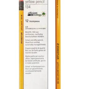 Staedtler Yellow Erasable Pencil 134 HB 2B 12 pcs/Yellow Pencil