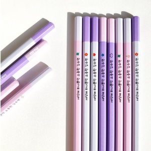 [Name Pencil] Campus Mate Hexagonal Pencil 2B Name Sticker Set _ 1. With Picture