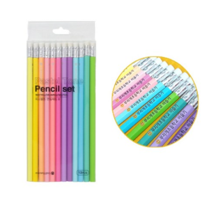 Morning Glory Pastel Tone Name Pencil B Lead 12-Piece Set