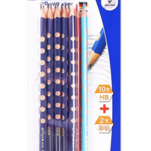 LYRA GERMANY Groove Slim Pencil HB, Mixed Colors, 12 pcs