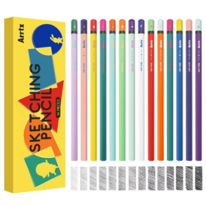 ArtX Sketch Pencil 14 Set Sample Pack Professional (14 pcs) 8B 7B 6B 5B 4B 3B 2B B HB FH 2H 3H 4H