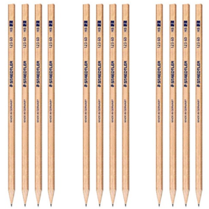 Staedtler Natural Wood Pencil 123-60 HB, 12 pcs