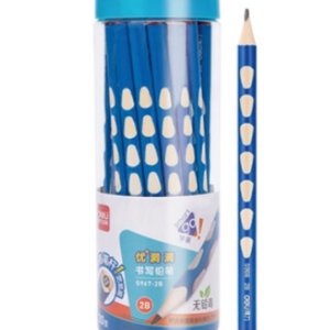 Deli Blue Triangle Correction Jumbo Pencil 30 pcs, 2B, 1 set