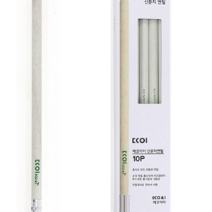 Eco-Eye Newspaper Eraser Pencil 10-piece Set Pencil B