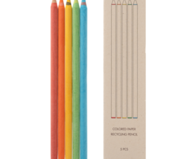 Single room eco-friendly colored paper colored pencil 5 colors
