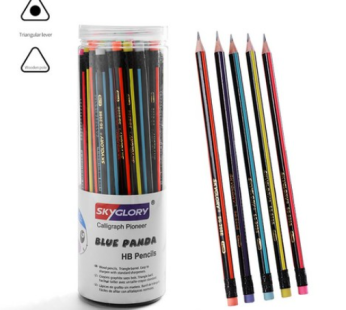BVIEW STUDIO Glory Erasable Pencil Premium Color Color HB Pencil 4 Tas 48 Pieces