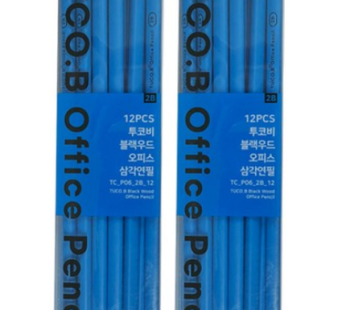 Tucobi Blackwood Office Triangle Pencil 12p, 2B TC-P06, 2ea