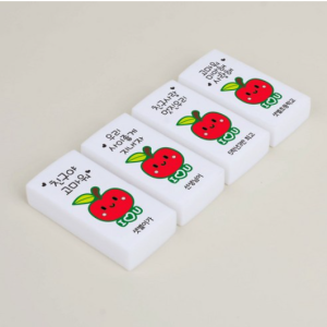 Apple Name Eraser Small quantity production Apple Day Apple Day Friends Love Week School Event Week Class Gift Desired stationery printing, large (50X25X10…, 1 piece)