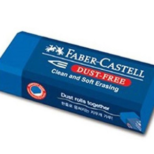 Faber-Castell Dust Free Eraser Large Blue 1 5 10 20 30 40 50, 1pc