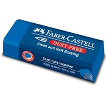 Faber-Castell Dust Free Eraser Large Blue 1 5 10 20 30 40 50, 1pc