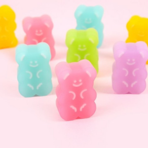 Bear Jelly Character Eraser, 2 pcs