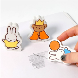 500 Miffy Shape Eraser 1 Random – Portable Mini Size Easy-to-Erase Miffy Eraser Academy Talent Market Day