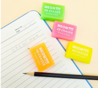 600 Neon 4B Eraser 1 Random – Soft eraser that erases well Gift Academy Talent