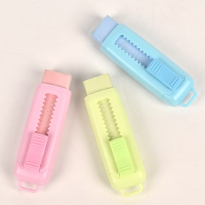 Cutter Knife Eraser Novelty Mini School Supplies Erasable Art Sharp Sliding Cute Plastic Objects