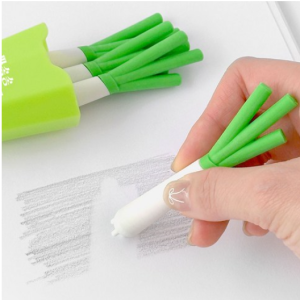 2500 Parsong Song Green Onion Eraser Set 1 Piece – 4pcs Gift Case Erasable Miniature Eraser