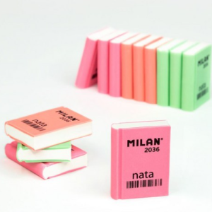 MILAN Milan Book Shape 2036 Eraser, Orange, 1pc