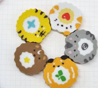 Cute Animal Eraser Random Pick Large Capacity Eraser Box Set of 60
