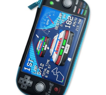 Key Tong Character Pouch-type 3D Pencil Case, Game Console S (Black), 1 pc