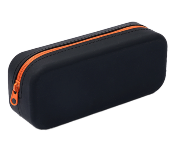 Heyjoy Simple Silicone Pencil Case, Black, 1 Piece