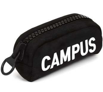 Popo Fancy Campus Wang Zipper Pen Pouch, Black, 1pc