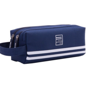 Student Pencil Case Elementary School Middle School High School New Semester Supplies GP0649, Dark Blue, 1pc