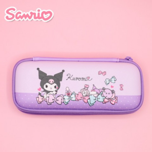 Sanrio Kuromi Pencil Case EVA 2-tier Cute Character Middle School Pretty Plastic Pencil Case Gift Pencil Case Pouch Pencil Case