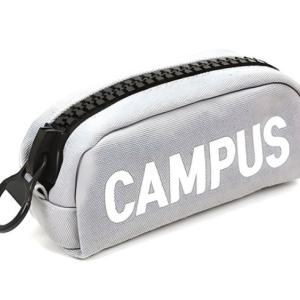 Popo Fancy Campus Wang Zipper Pen Pouch, Gray, 1pc