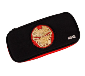 Marvel Iron Man Glitter Pouch Pencil Case Cloth Plush Pencil Case Kids Boys Children Elementary School Student Character Gift