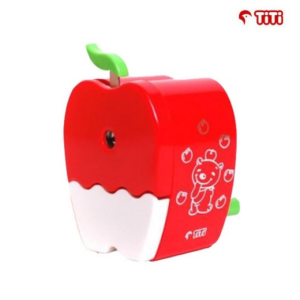 Daejinsangsa Apple Pencil Sharpener (Choose 1 of 2) Pencil Sharpener, Red, 1 piece