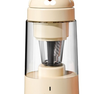 Diago Rechargeable Cordless Electric Auto Rising 3-Stage Pencil Sharpener APS01, Khaki, 1pc