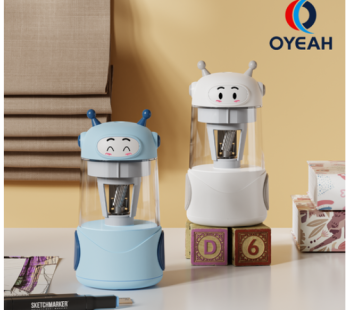 OYEAH Portable Cute Fully Automatic Pencil Sharpener Fast Charging Safety Protection, Blue, 1pc