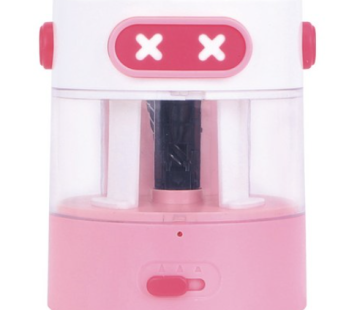 Ruda Hello Robo Automatic Pencil Sharpener, Pink Robo, 1pc