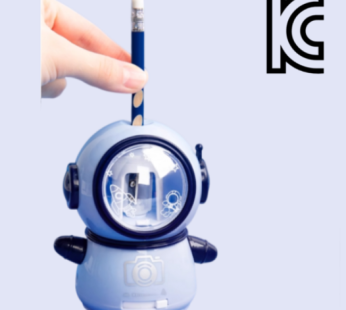 Duckhook Adjustable Thickness Astronaut Automatic Pencil Sharpener, Blue, 1 Piece