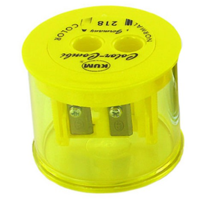 KUM 218T Short Point Colored Pencil Sharpener Diameter 8mm, Random Delivery, 1 Piece