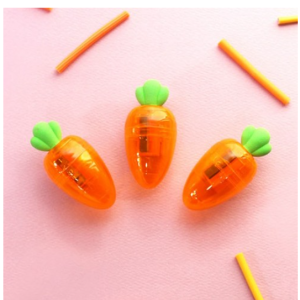 Urban Goods] Portable Cute Carrot Pencil Sharpener 3-piece Set