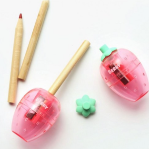 HSP Manual Strawberry Pencil Sharpener 10pcs School Supplies Preparing for School Preparing for School Stationery Gift