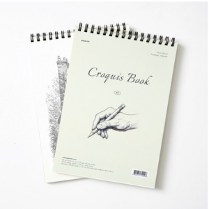 Paperit A4 PP cover croquis book drawing book 105g, 2 pcs