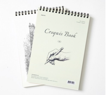 Paperit A4 PP cover croquis book drawing book 105g, 2 pcs