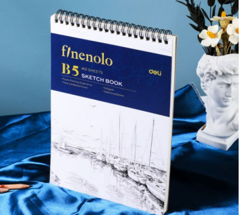 Deli Pinolo Drawing Book Sangcheol EN025, B5, 2 pcs