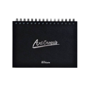 Artmate Croquis Book Hardcover Twin Ring Black, B5, 1pc