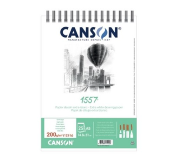 HGR Canson 1557 Drawing Pad 200gA5 25 sheets CA1557-SP200A5