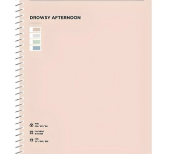 Morning Glory 3000 Theme Color One Ring Spring Note, Random Delivery, 1 Piece