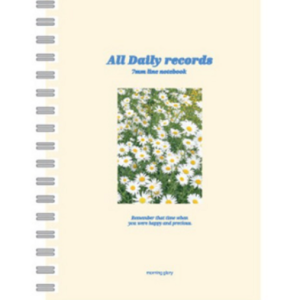 Morning Glory 4000 Hardcover Spring Note Daily Scenery 20 Sections Left Side, Random Delivery, 1 Piece